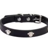 Collier pour animaux de compagnie pour petits chiens  et chats noir