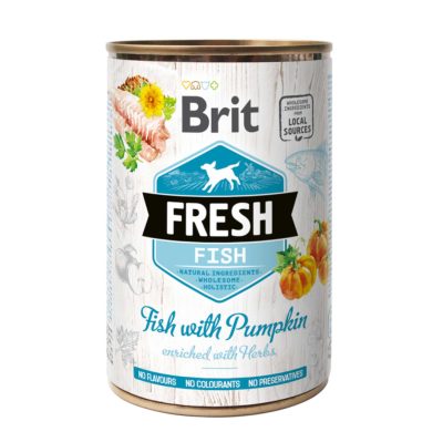 Brit Pâté frais de poisson et citrouille 400 g