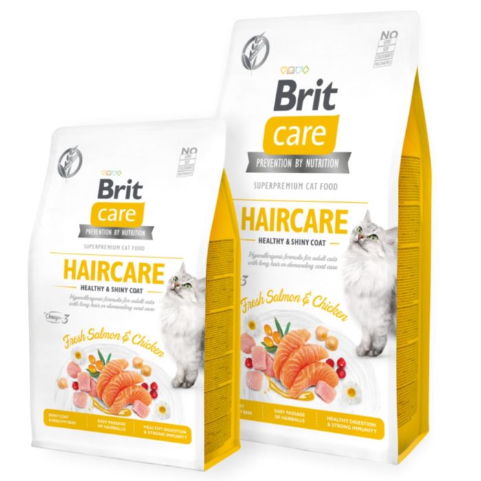 Brit Care Cat Grain-Free Haircare Healthy & Shiny Coat 2 kg