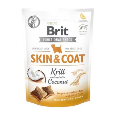 Brit Care Snack pour chien fonctionnel peau et pelage au krill - 150 g | animalmarket.ma