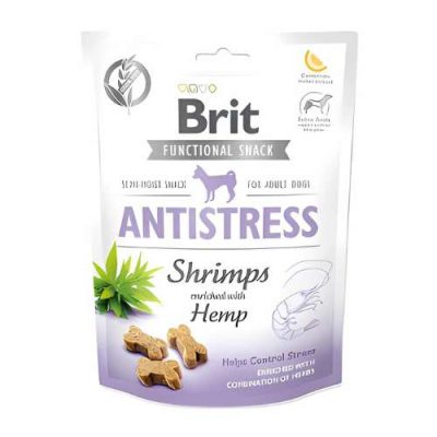Brit Care Snack Functional anti-stress pour chien aux crevettes 150 g | animalmarket.ma