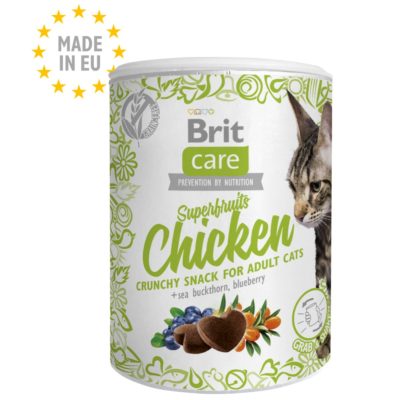 Brit Care Snack superfruits pour chat au poulet 100 g