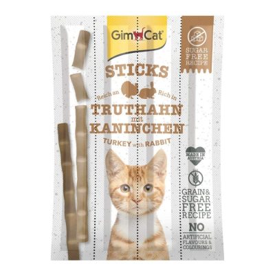 Gimcat Sticks Turkey & Rabbit 4 Pcs