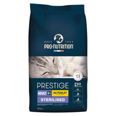 PRO-NUTRITION PRESTIGE 8+ Sterilized pour Chat Senior Stérilisé