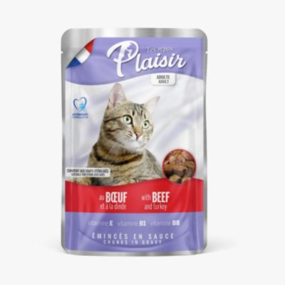 Pochon plaisir au bœuf et à la dinde pour chats