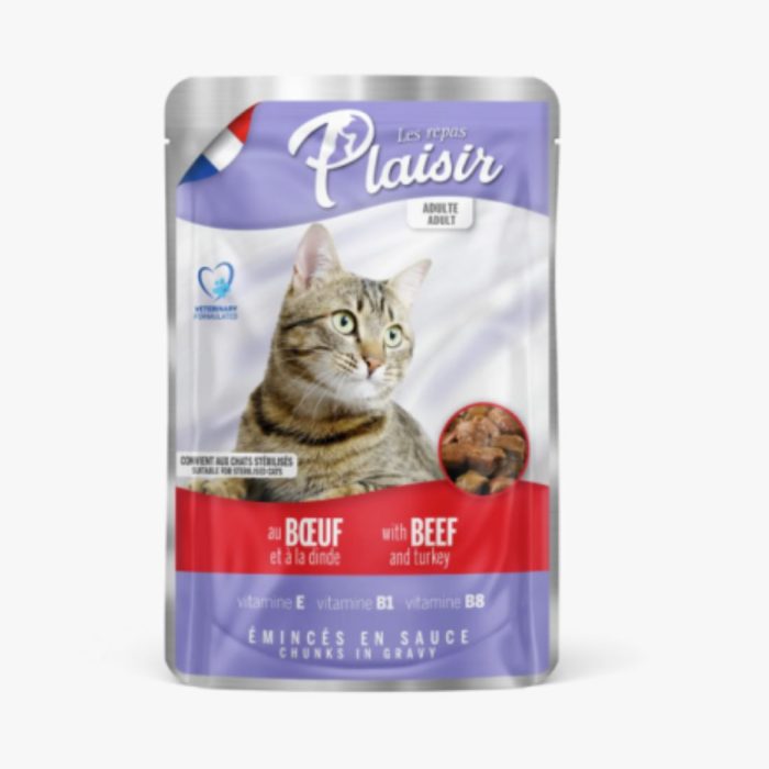 Pochon plaisir au bœuf et à la dinde pour chats