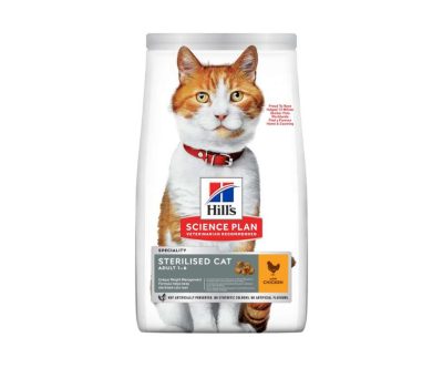 Hill's Science Plan Croquettes pour Chat Adulte Stérilisé (1-6) - au Poulet 1.5 kg | animalmarket.ma