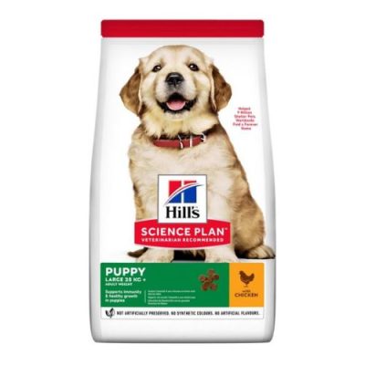 Croquettes Hill's pour chiot grande taille au poulet – 14,5 kg | animalmarket.ma