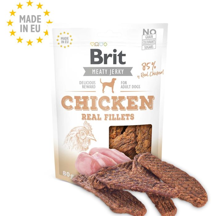 Brit Jerky Filets de poulet pour chien 80 g