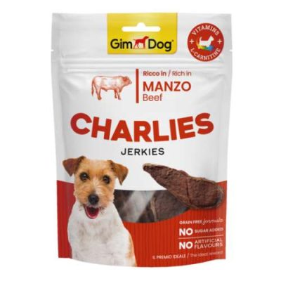 GimDog Charlies Jerkies au bœuf 70 g | animalmarket.ma