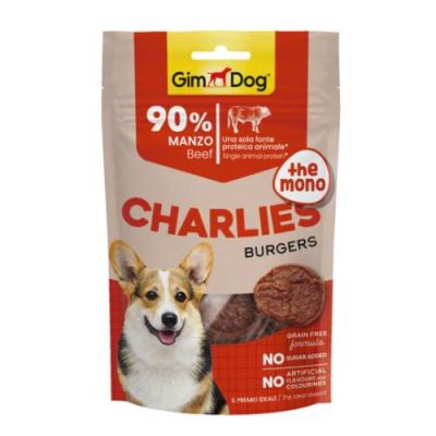 GimDog Charlies The Mono Burgers au bœuf 70 g | animalmarket.ma