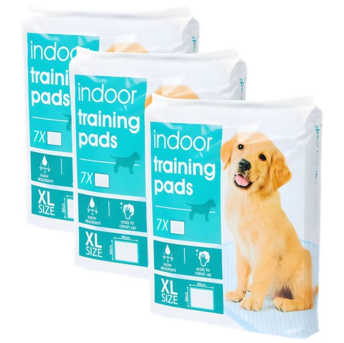 Tapis absorbants pour chiens 7 pcs 60x90 cm