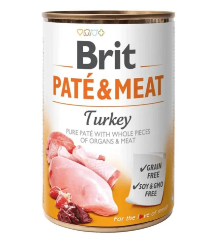 Brit Aliment Humide Pâté & Viande Dinde 400 g