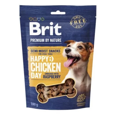 Brit Premium Semi-humide Snacks Poulet & framboise 180g