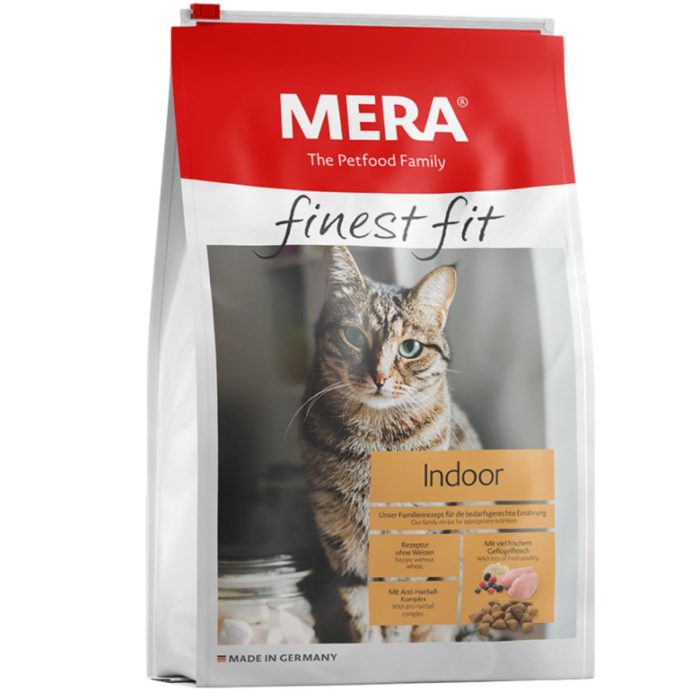 MERA CROQUETTES FINEST FIT INDOOR AU POULET – POUR CHAT – (1.5kg)