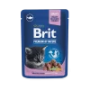 Brit Premium Aliment Humide Chat Chunks with White Fish in Gravy for Kittens 100 G