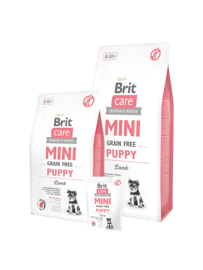 Brit Care Mini Grain Free Aliment Sec Chien Puppy Lamb 2 Kg