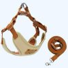 Harnais+laisse moderne couleur coffee taille M