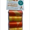 sacs hygiéniques parfumés a l'orange couleurs assorties 4*15pcs