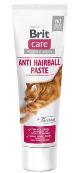 Brit Care Cat PÂTE FONCTIONNELLE ANTI BOULE DE POILS à la taurine.