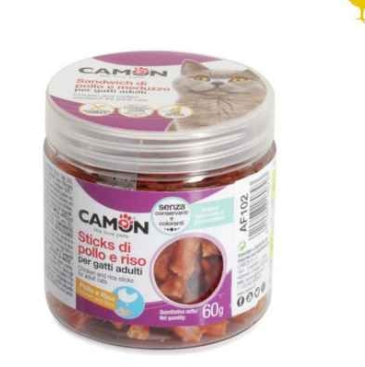 FRIANDISE CAMON MINI STICK AU POULET, RIZ ET TAURINE - 2cm / 60g