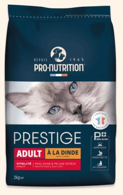 Prestige Croquettes Adult - Saveur Dinde  chat adulte 2kg.