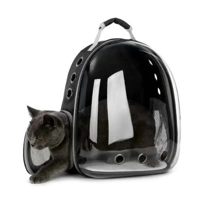 Sac à dos de transport pour chat Sac à bulles transparent Capsule spatiale Transporteur pour animaux de compagnie Respirant Sac à dos de randonnée pour chien pour petits chiens chats Fournitures de voyage