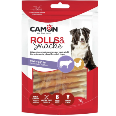 CAMON Bâtonnets avec poulet 4 MORCEAUX DE 70 GR