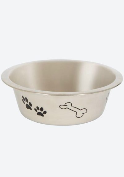 Gamelle pour chien En Acier inoxidable  Diamètre 21 cm.