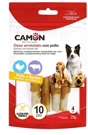 CAMON Bâtonnets avec poulet 4 MORCEAUX DE 70 GR