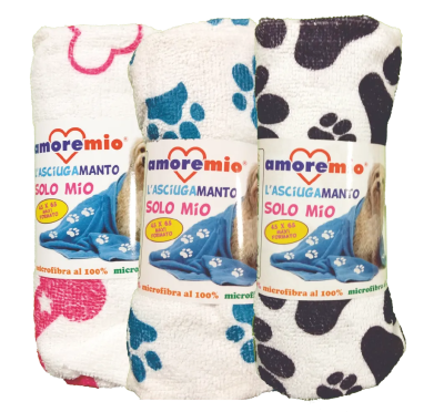 Serviette en Microfibre pour animaux 45 × 65 cm – AmoreMio