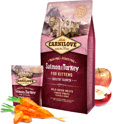 Carnilove Salmon & Turkey for kittens cats healthy growth 2kg /grain free