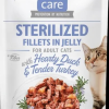 Brit Care Cat Aliment Humide Chat Sterilized. Fillets in Jelly w Hearty Duck&Tender Turkey 85 g