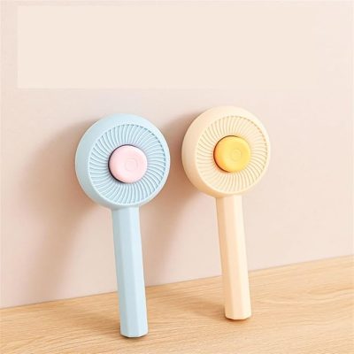 Brosse dépilatoire pour animaux de compagnie, autonettoyant pour chiens et chats avec dents de massage