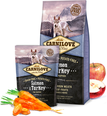 Carnilove Saumon et dinde pour chiots 1 à 12 mois/4kg