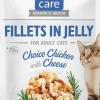 Brit Care Cat Aliment Humide Chat Fillets in Jelly Choice Chicken with Cheese 85 g