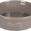 GAMELLE CHIEN et chat  MABEL CERAMIQUE TAUPE 12,5CM 300ML