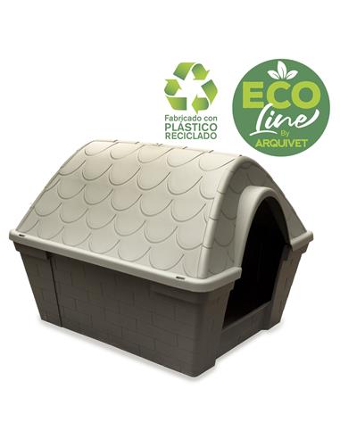 ECOLINE Niche en plastique recyclé (82 x 68 x 62cm) - pour animaux de compagni