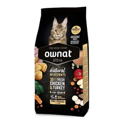 Ownat Ultra YOUNG STERILIZED - Chat Adulte 3kg(1-6ans)