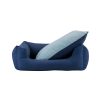 Lit / Berceau yagu oxford bleu-bleu ciel T3 75*64*27CM