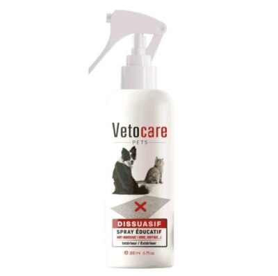 VetoCare-Repulsif Urinaire Interieur et Exterieur pour Chat et Chien 200ml