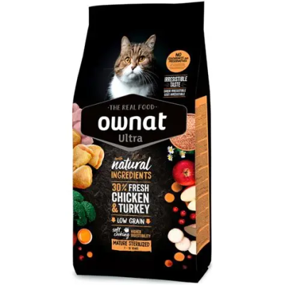 OWNAT ULTRA MATURE STÉRILISÉ (CAT) 3kg
