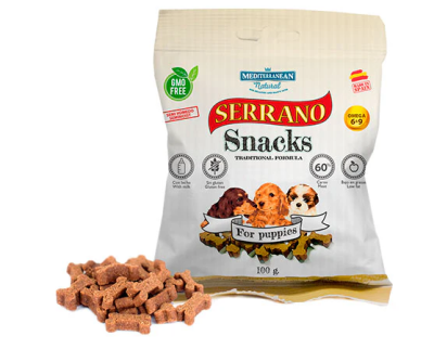 Serrano Snack Pour Chien /salmon & tuna /beef/chicken for puppy /  100g