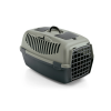 Cage de transport pour animaux de compagnie avec porte en plastique - Gris