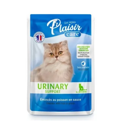 Plaisir URINARY SUPPORT émincés au poisson en sauce pour chat adulte & stérilisé 85g