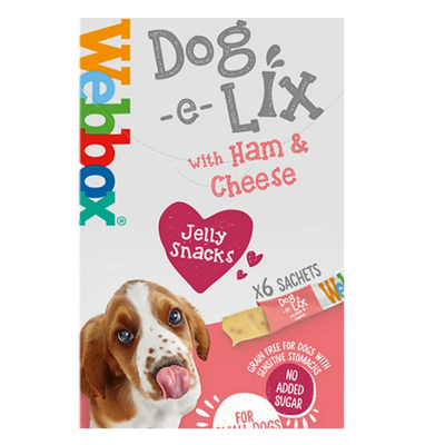 Webbox Dog E Lix Jelly, jambon et fromage 90g