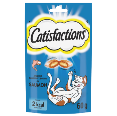 Catisfactions Friandises pour chat et chaton 60g  Saumon