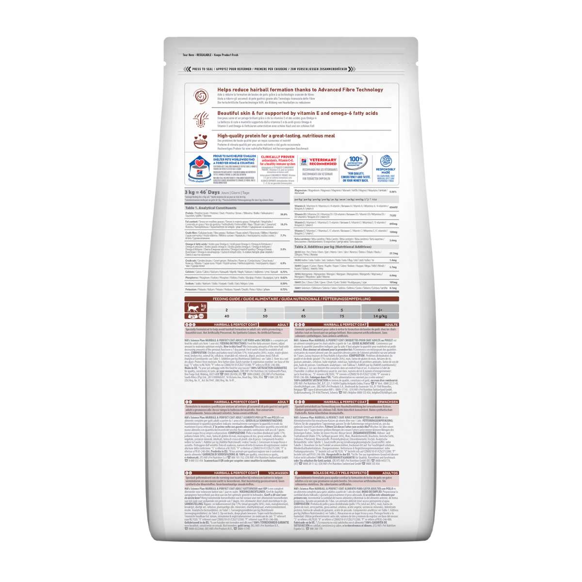 Hill’s Science Plan Hairball And Perfect Coat au Poulet 1,5kg Hill’s Science Plan Hairball And Perfect Coat au Poulet 1,5kg