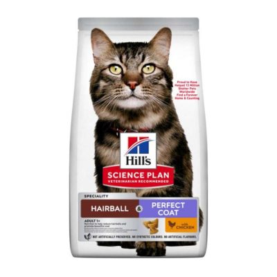 Hill’s Science Plan Hairball And Perfect Coat au Poulet 1,5kg