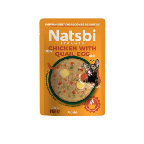 NATSBI STEAMED Chicken with qual egg 80g NATSBI STEAMED Chicken with qual egg 80g